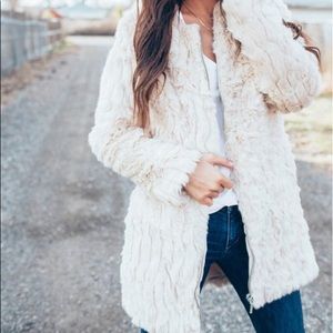 Faux fur jacket